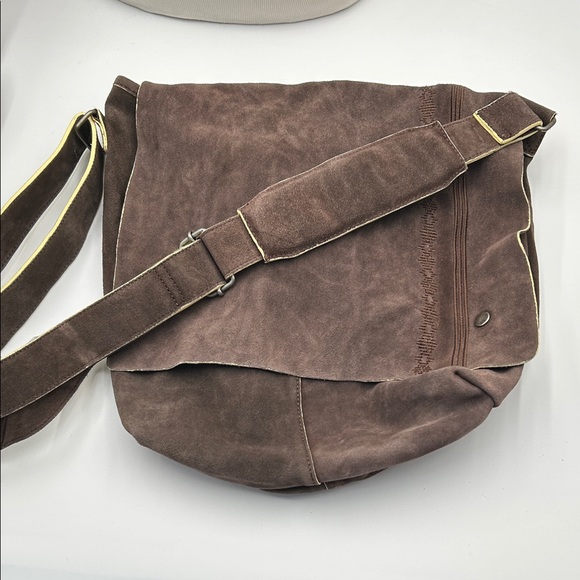 Ben Sherman Brown Suede Men's Messenger Bag